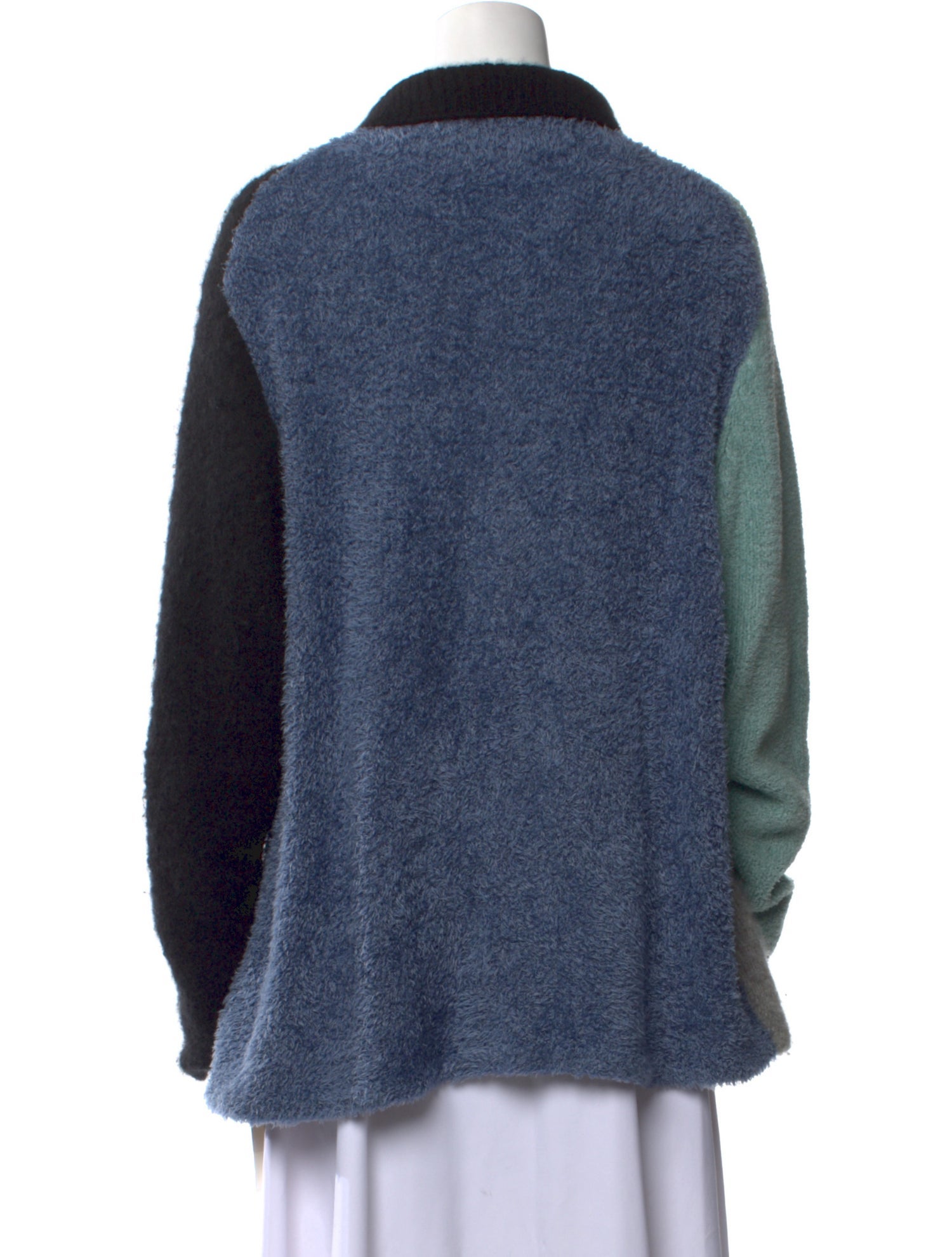The Elder Statesman Cashmere Colorblock Pattern Sweater
